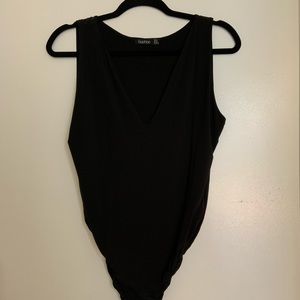 Deep v neck bodysuit